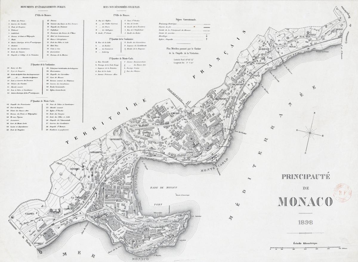 خريطة موناكو التاريخية