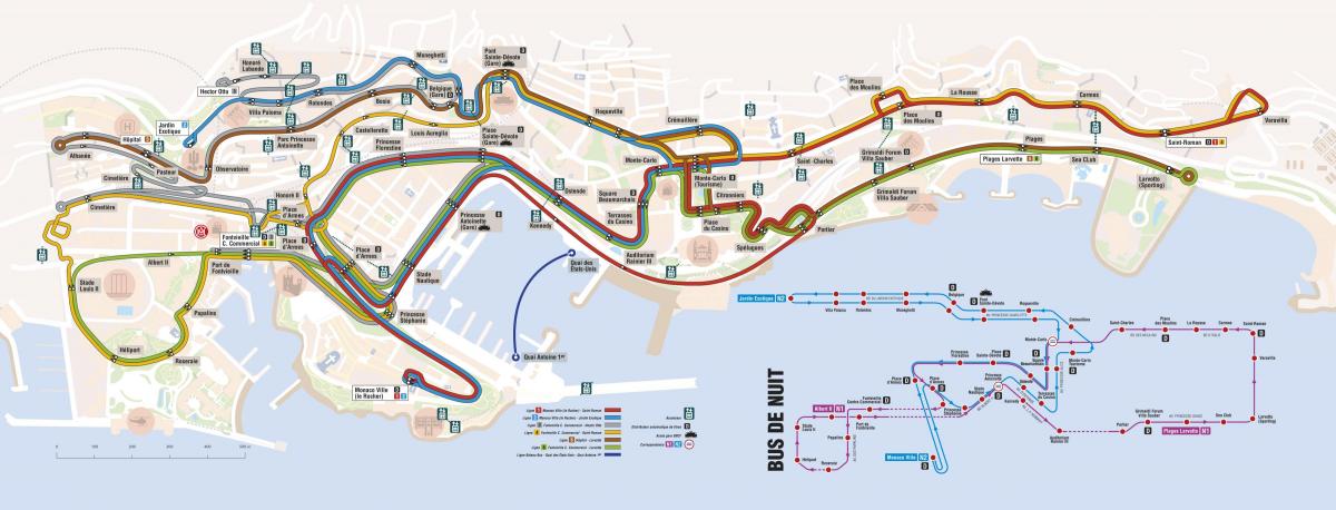 خريطة النقل موناكو